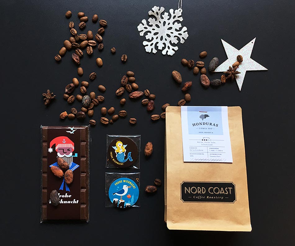 Hamburg Gutschein, Hamburg Geschenk, Weihnachtsfeier Hamburg, Schokolade, Kaffee